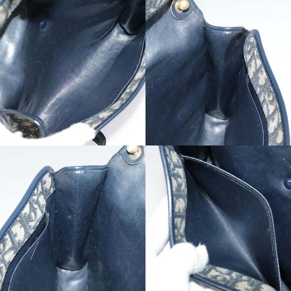 DIOR Trotter Canvas Shoulder Bag Navy - Picture 12 of 12